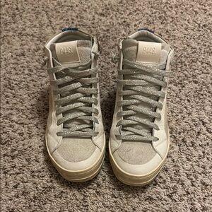 P448 Women's Gray High-Top Sneakers